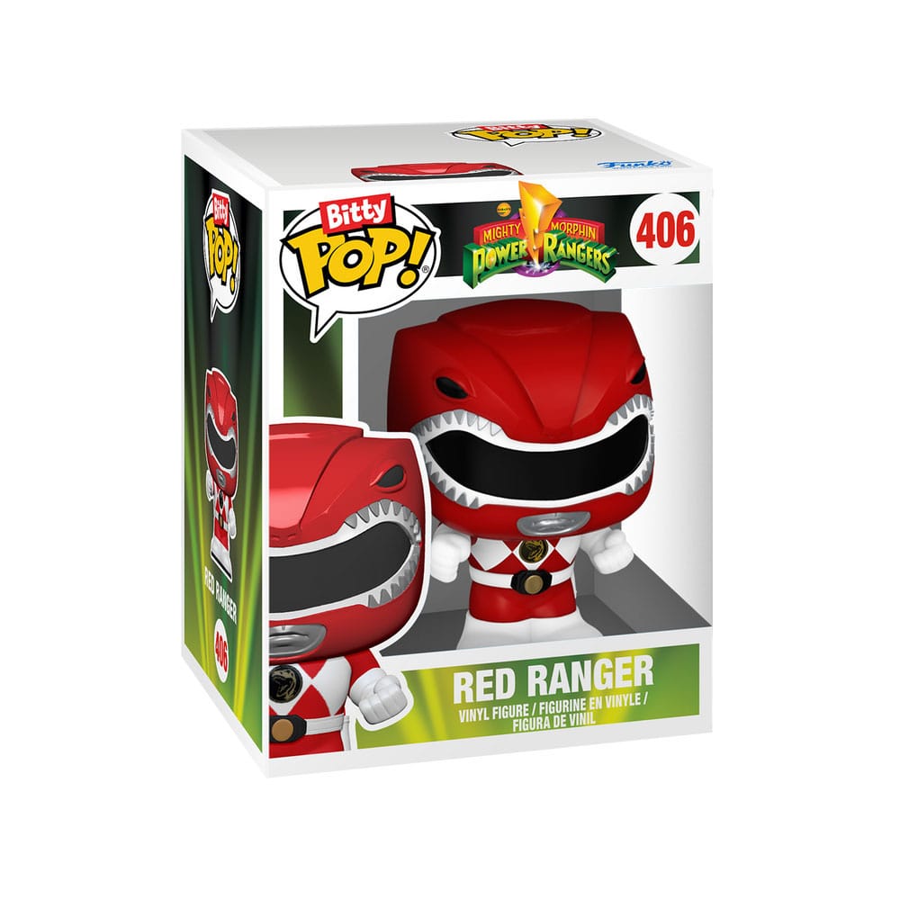 Mighty Morphin Power Rangers pack 4 figurines Bitty POP! Bots Megazord with Red Ranger 2,5 cm