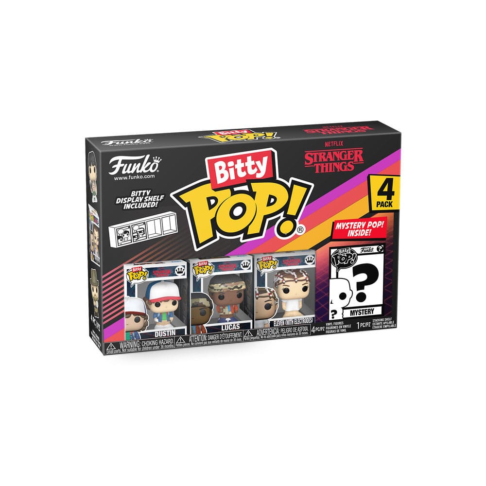 Stranger Things pack 4 figurines Bitty POP! Vinyl Dustin 2,5 cm
