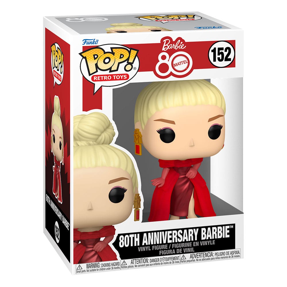 Mattel 80th Anniversary POP! Retro Toys Vinyl Figurine Barbie 9 cm