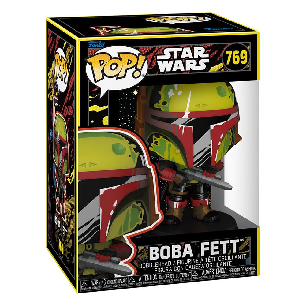 Star Wars : Book of Boba Fett POP! Movie Vinyl figurine Boba Fett(Retro) 9 cm
