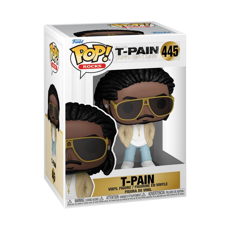 T-Pain POP! Rocks Vinyl figurine T-Pain (Rappa Ternt Sanga) 9 cm