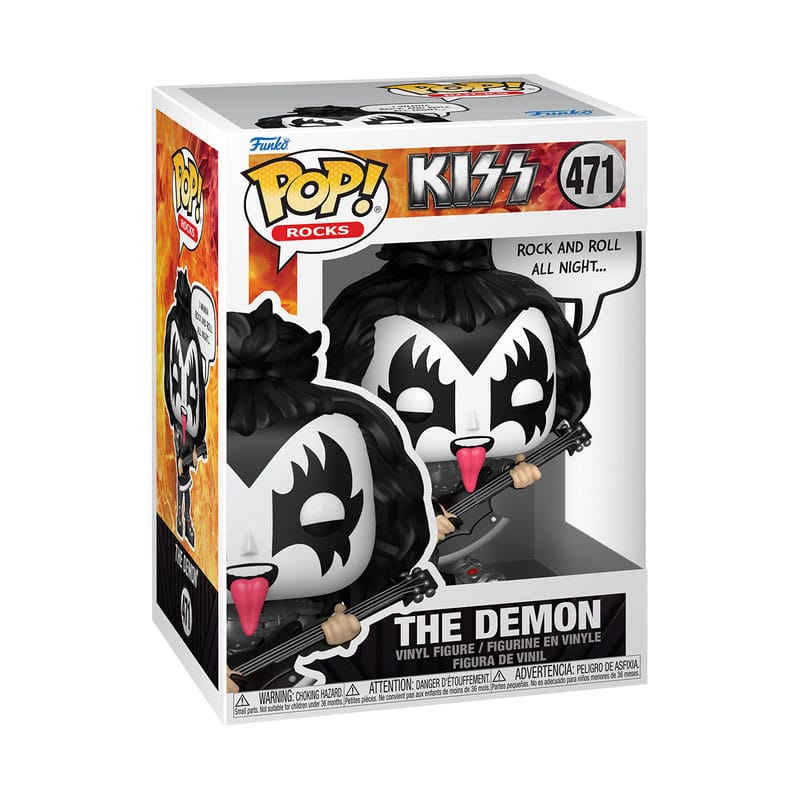 KISS POP! Sayings Vinyl figurine The Demon(R&R All Night) 9 cm