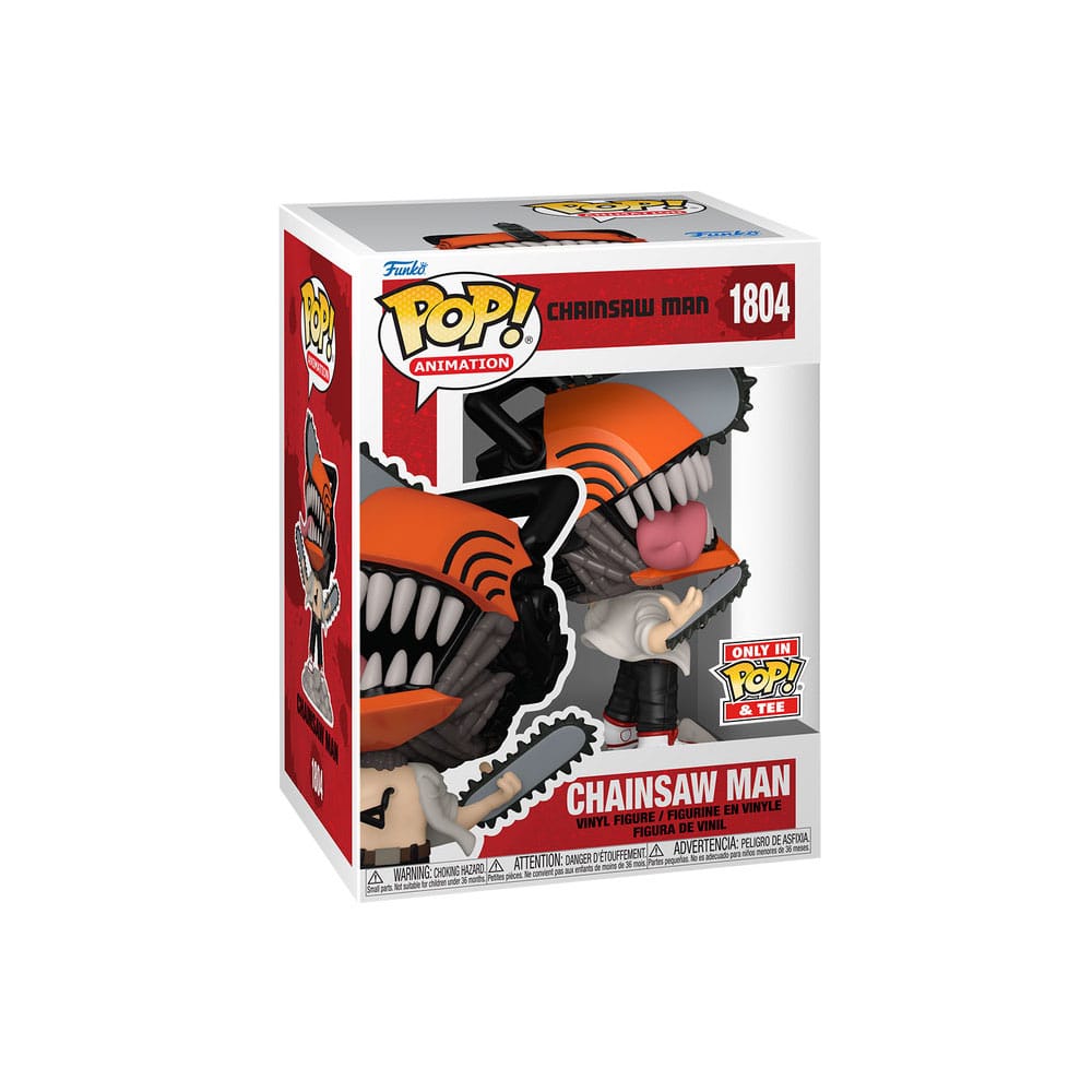 Chainsaw Man POP! & Tee set figurine et T-Shirt Chainsaw Man Leaping (XL)