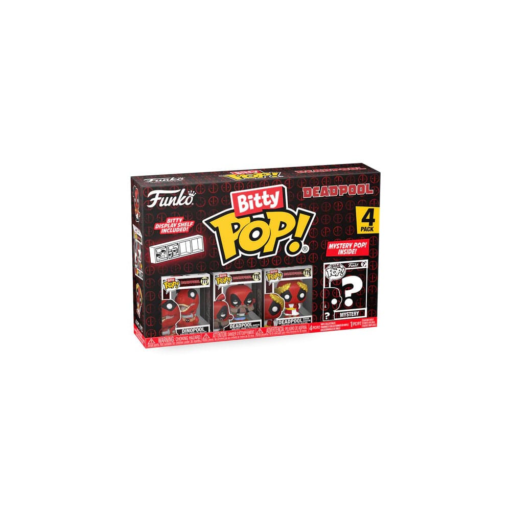 Deadpool pack 4 figurines Bitty POP! Vinyl Dinopool 2,5 cm