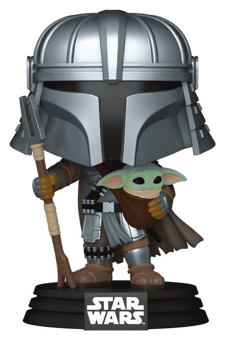 Star Wars POP! Vinyl figurine Bobble Head Mandalorian with Grogu (Impressions) Exclusive 9 cm