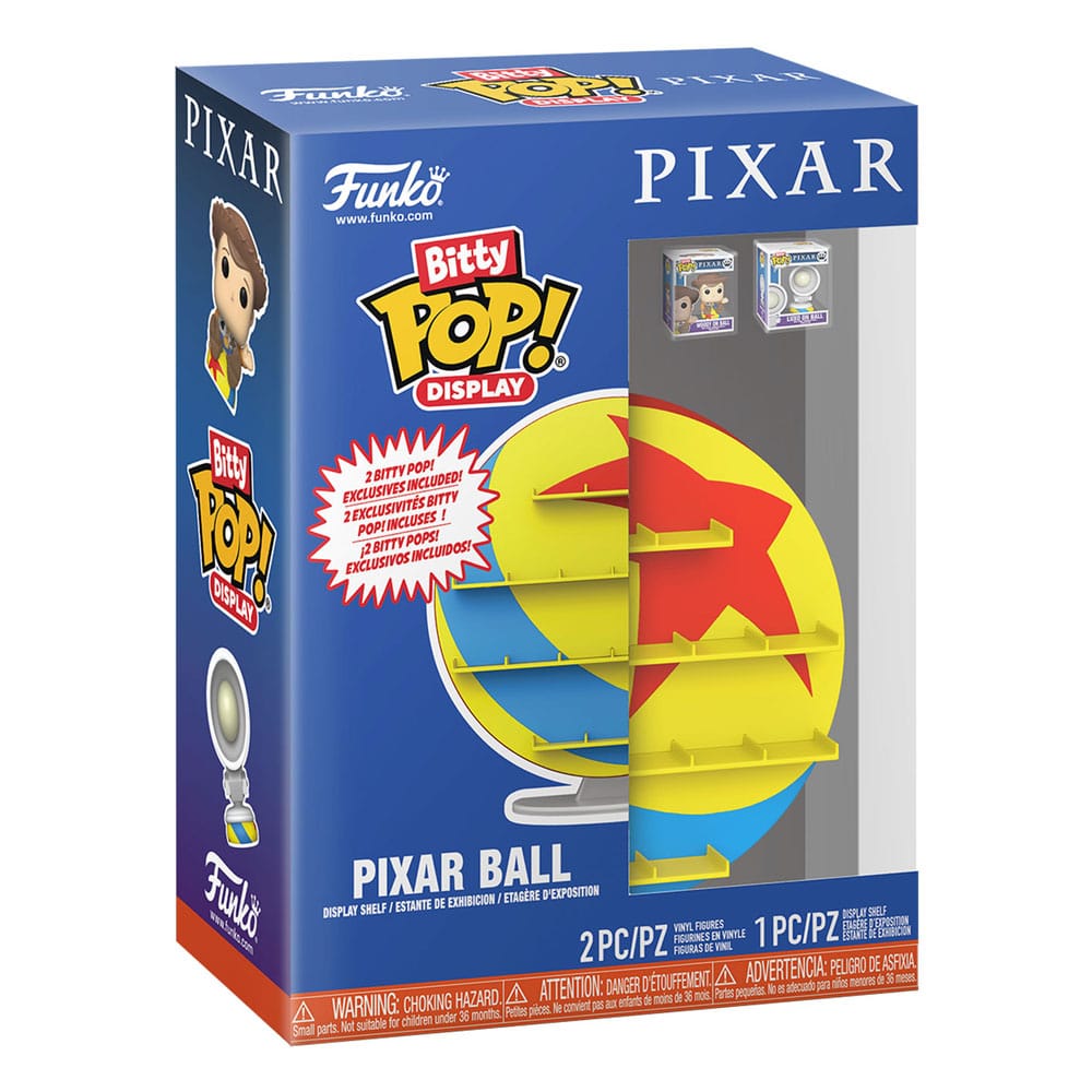Pixar Bitty POP! Display présentoir avec 2 figurines en vinyle Pixar Ball