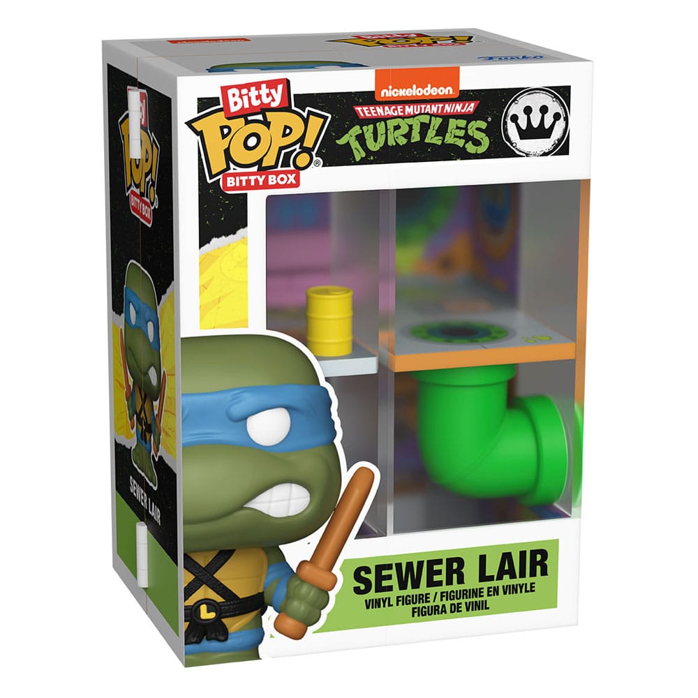 Tortues Ninja Bitty POP! Bitty Box présentoir avec 2 figurines en vinyle Sewer Lair