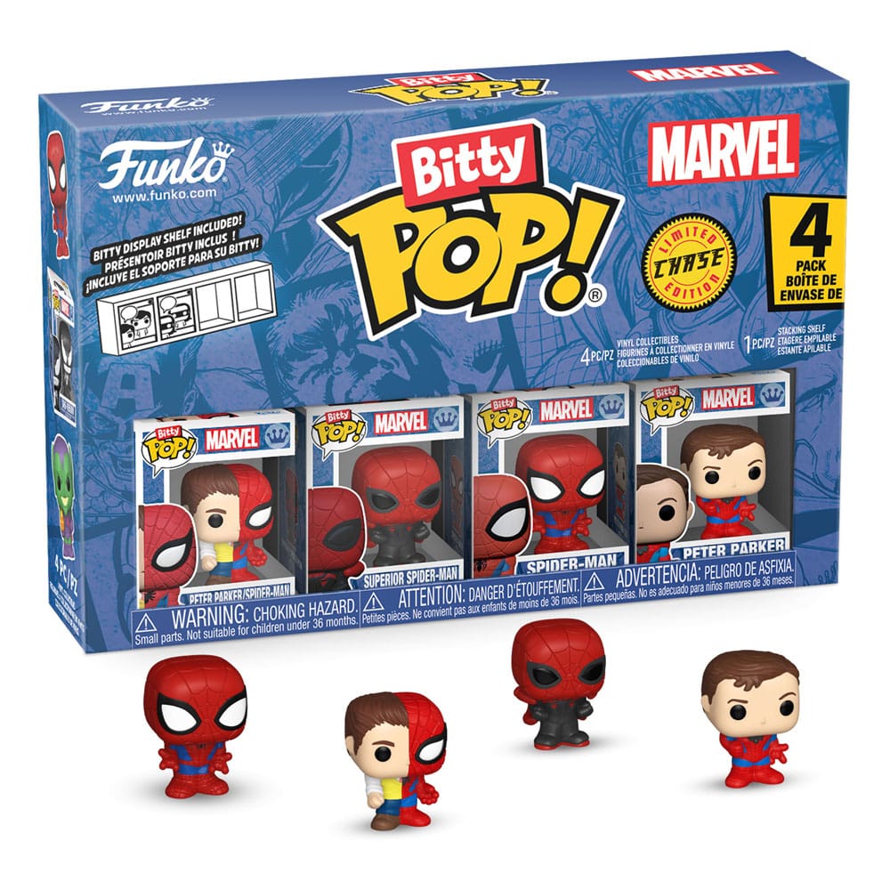 Spider-Man pack 4 figurines Bitty POP! Vinyl Series 4 2 cm