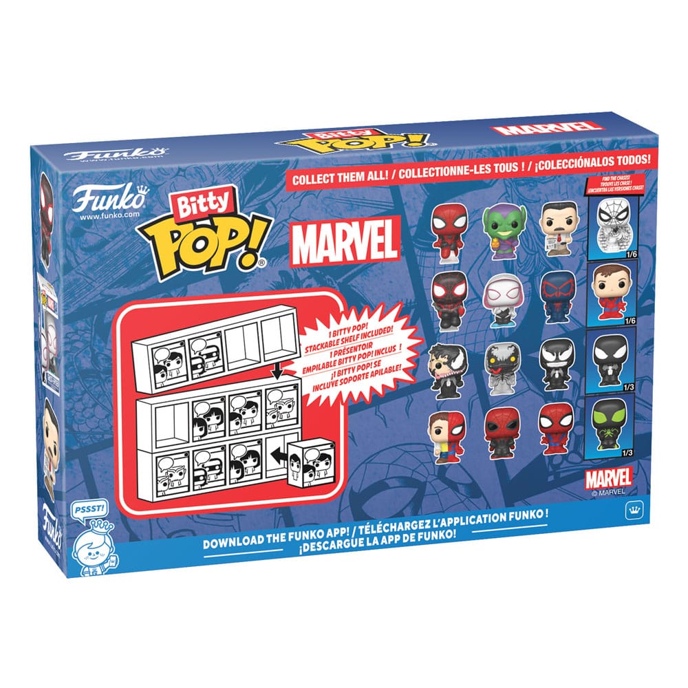 Spider-Man pack 4 figurines Bitty POP! Vinyl Series 4 2 cm