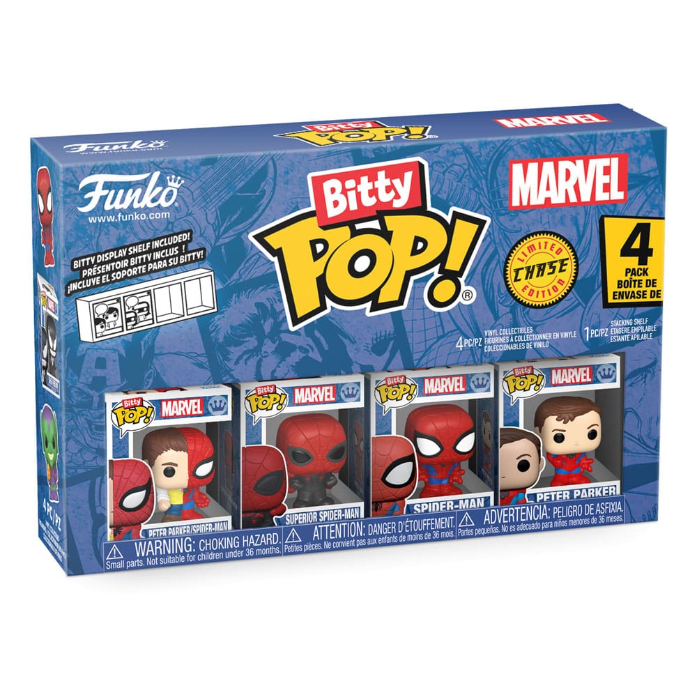 Spider-Man pack 4 figurines Bitty POP! Vinyl Series 4 2 cm