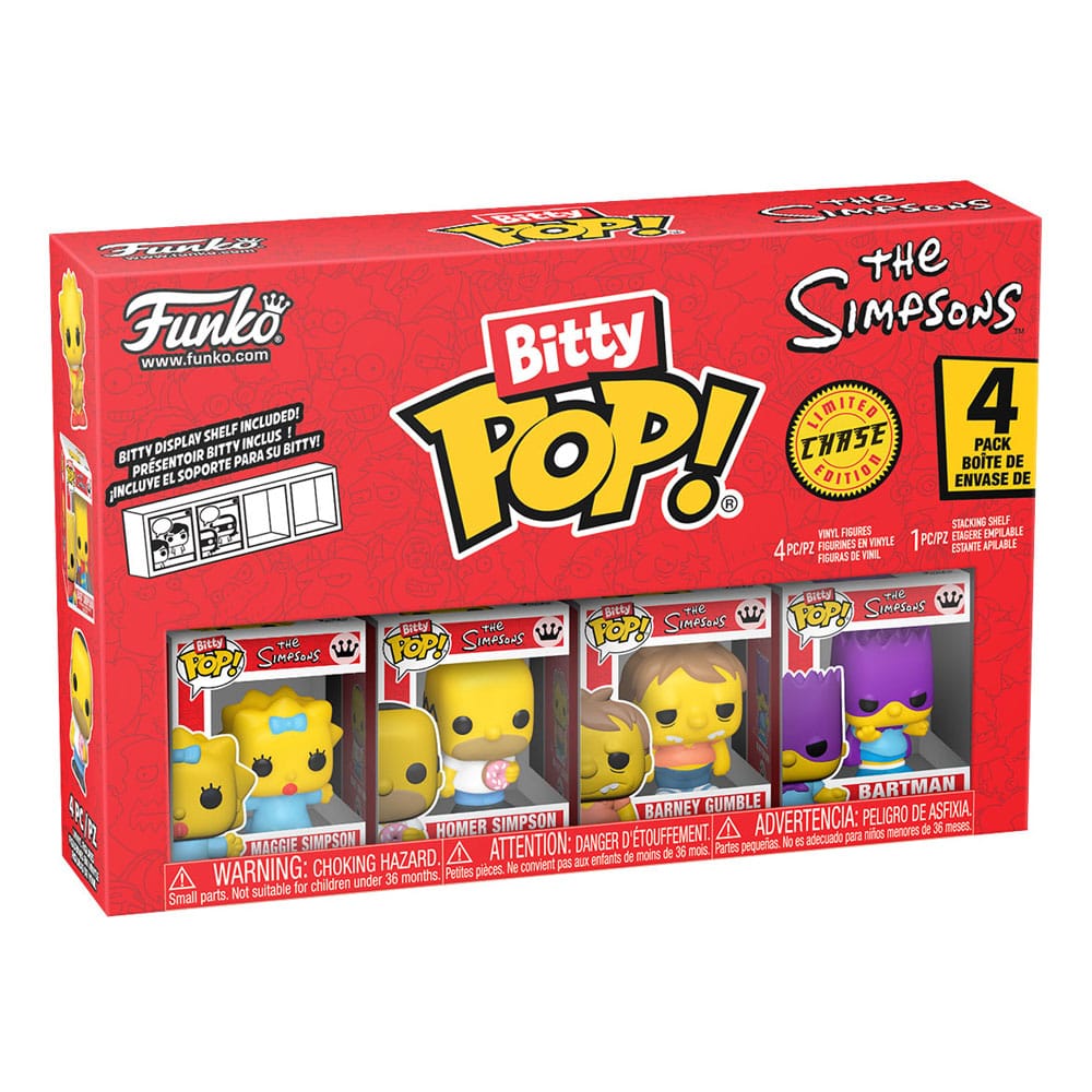 Les Simpson pack 4 figurines Bitty POP! Vinyl Series 3 2 cm