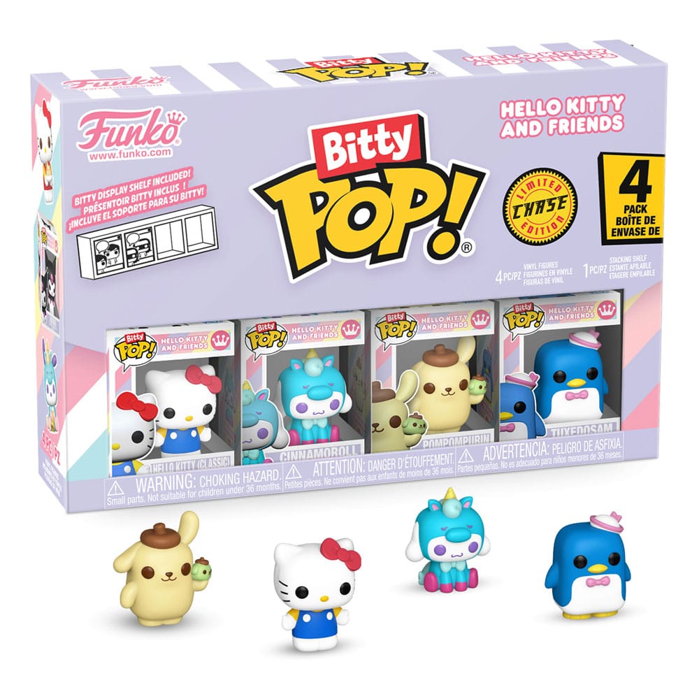 Hello Kitty and Friends pack 4 figurines Bitty POP! Vinyl Series 1 2 cm