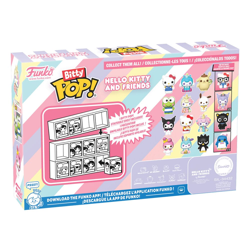 Hello Kitty and Friends pack 4 figurines Bitty POP! Vinyl Series 1 2 cm