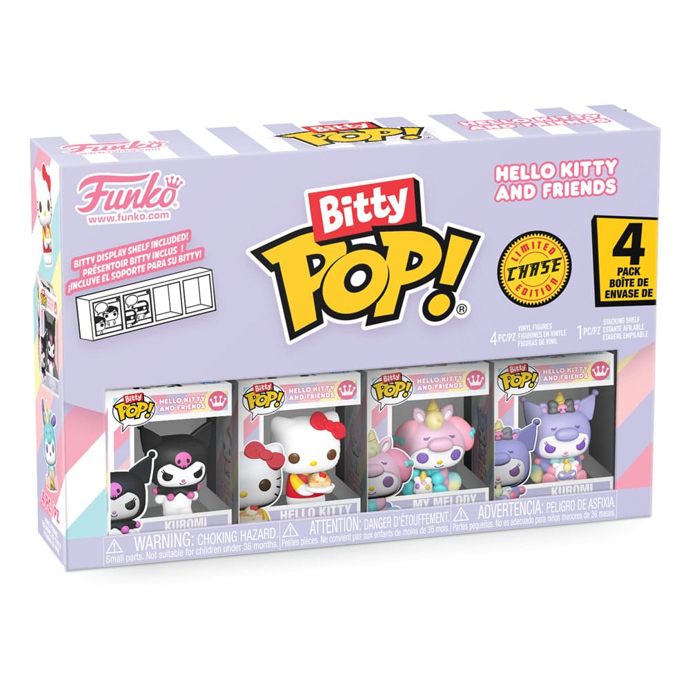 Hello Kitty and Friends pack 4 figurines Bitty POP! Vinyl Series 3 2 cm