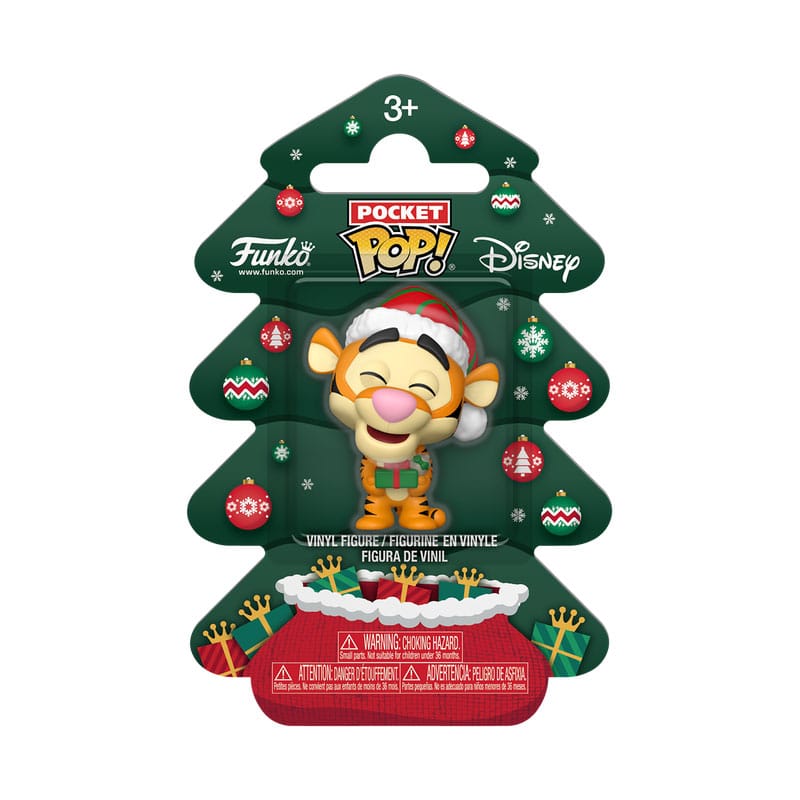 Winnie the Pooh Holiday 2025 porte-clés Pocket POP! Vinyl Tigger Tree Holiday Box 4 cm