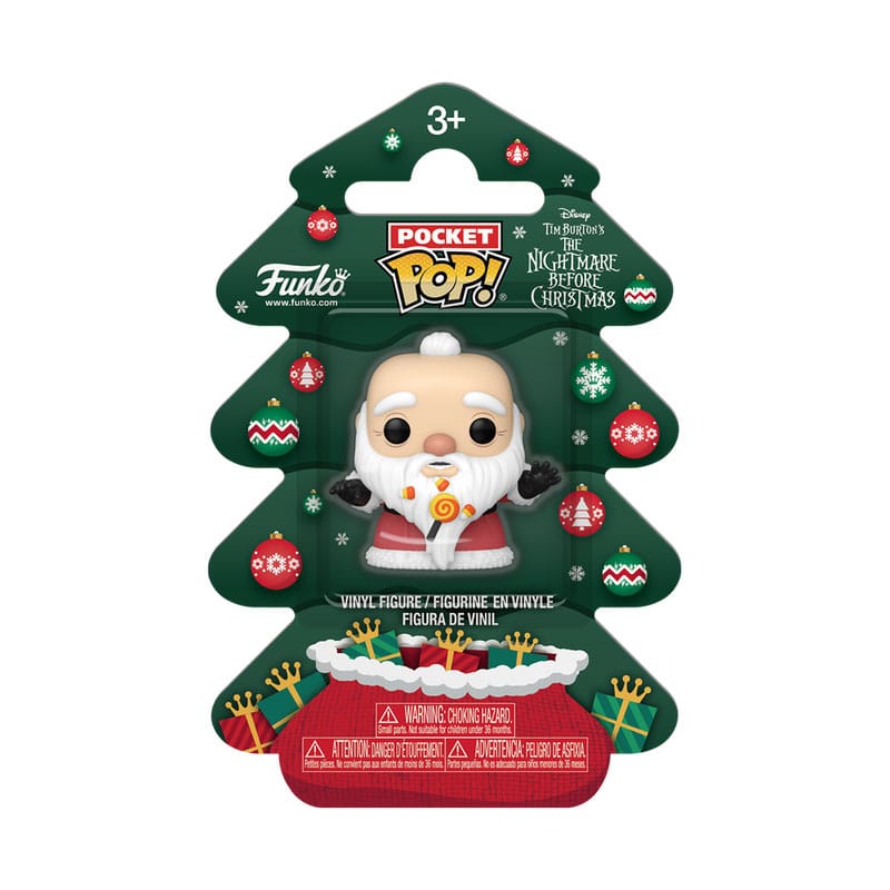 L'Étrange Noël de monsieur Jack Holiday 2025 porte-clés Pocket POP! Vinyl SandyCLS Tree Holiday Box 4 cm