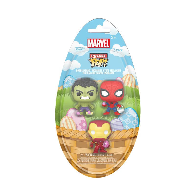 Marvel pack 3 figurines Pocket POP! Vinyl Easter 4 cm