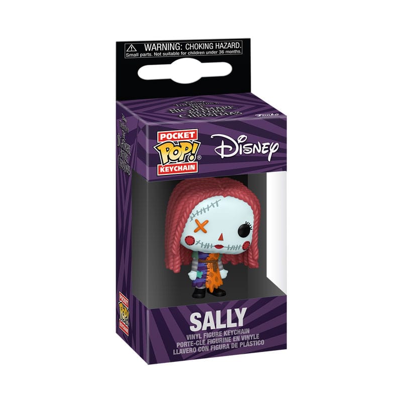 L'Étrange Noël de monsieur Jack présentoir porte-clés Pocket POP! Vinyl Patchwork - Sally 4 cm (12)