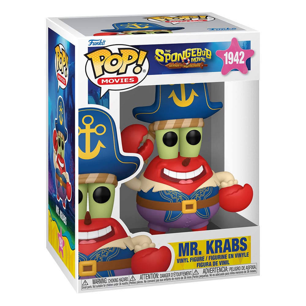 SpongeBob SquarePants POP! Vinyl figurine Mr. Krabs (Pirate) 9 cm