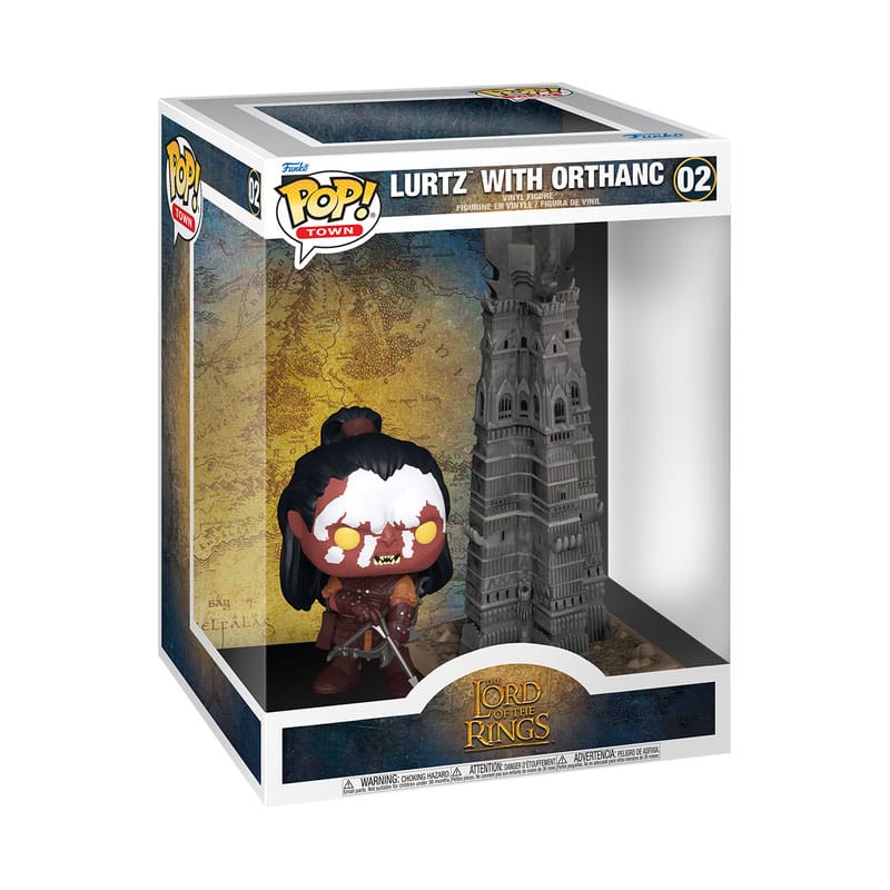 Le Seigneur des Anneaux POP! Town Vinyl figurine Lurtz w/Tower 9 cm
