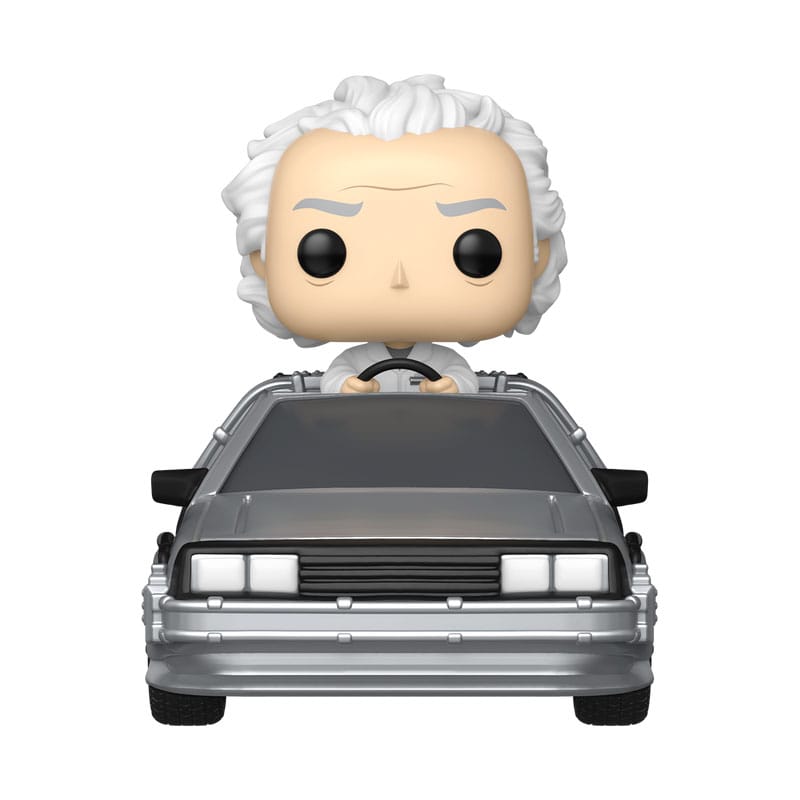 Retour vers le futur POP! Rides Deluxe Vinyl figurine Doc w/Time Machine 9 cm