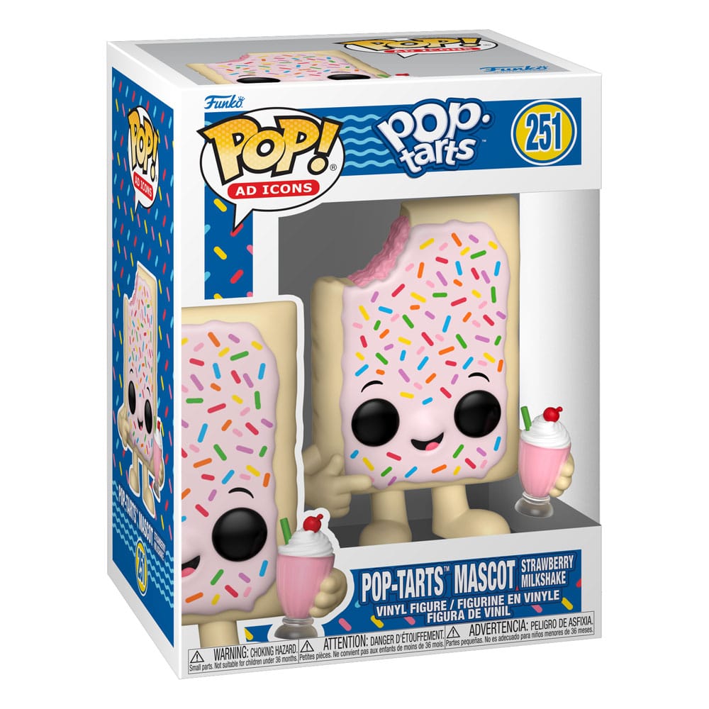 Pop-Tarts POP! Ad Icons Vinyl figurine Pop-Tarts Mascot Strawberry Milkshake 9 cm