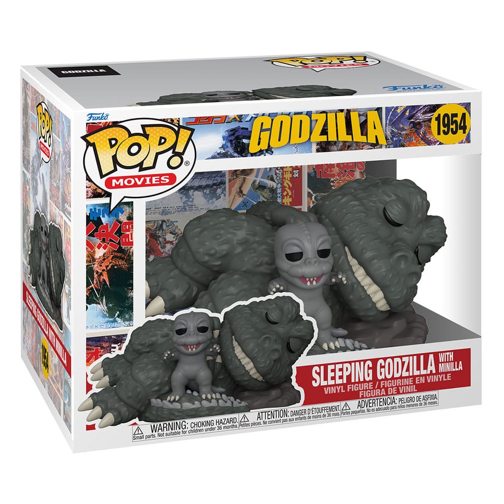Godzilla Figurine Super Sized POP! Movies Vinyl Sleeping Godzilla with Minilla 15 cm