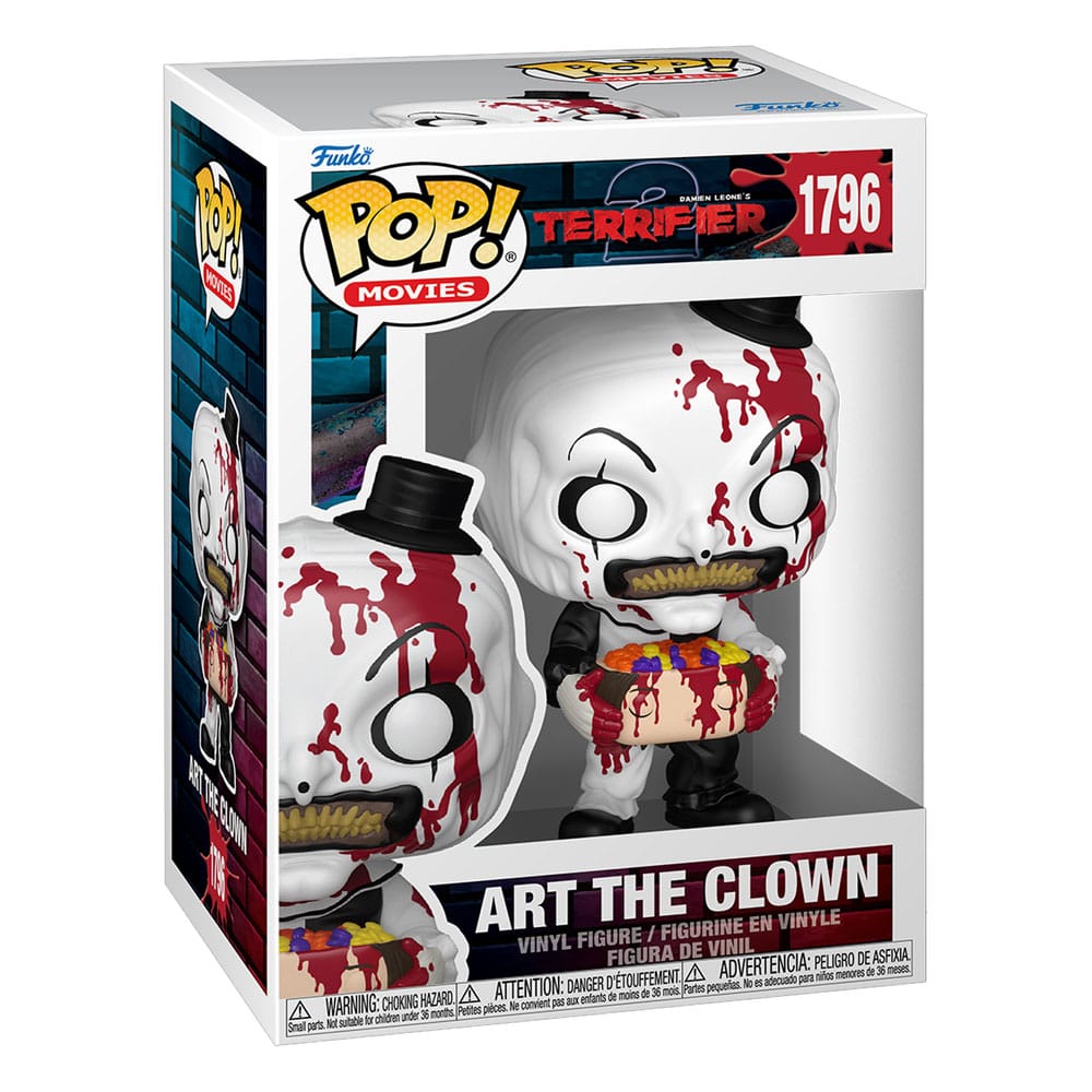 Terrifier 2 POP! Movies Vinyl figurine Art the Clown with Candy Filled Head 9 cm