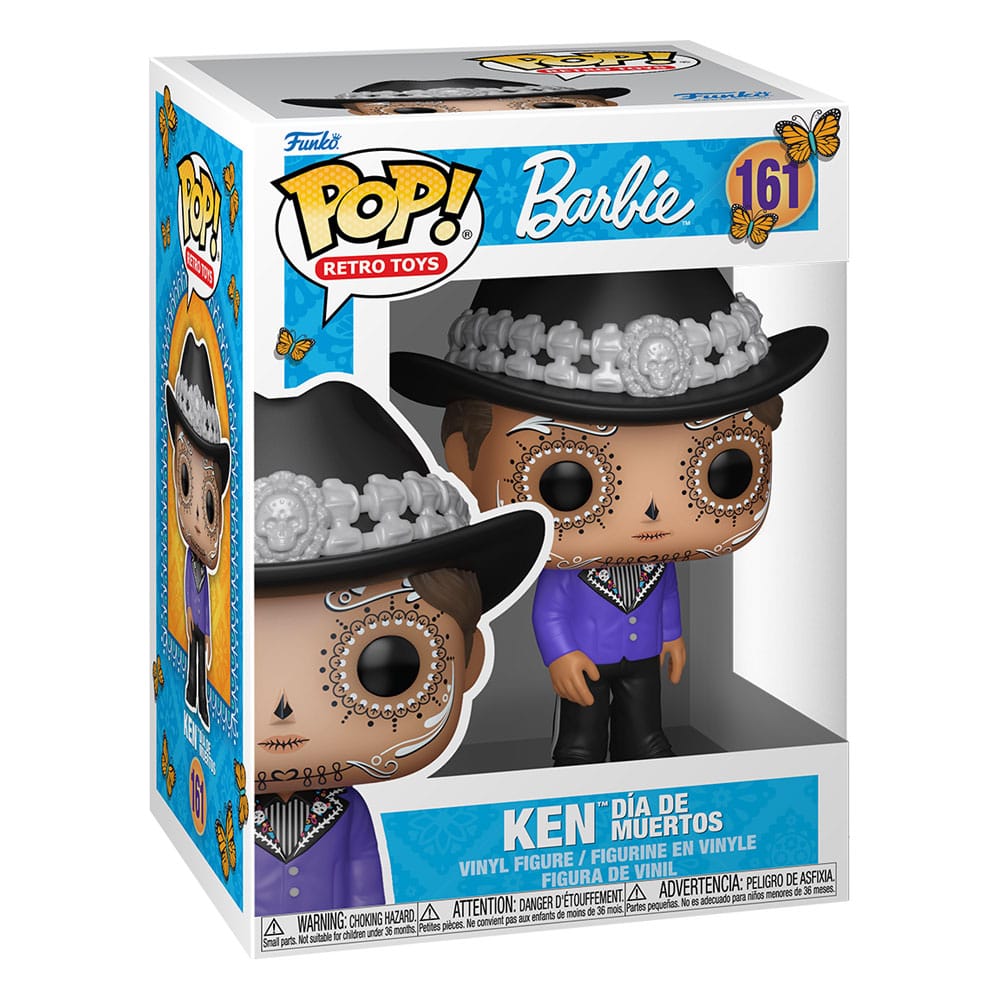 Barbie POP! Retro Toys Vinyl Figurine Ken Dia de los Muertos 9 cm