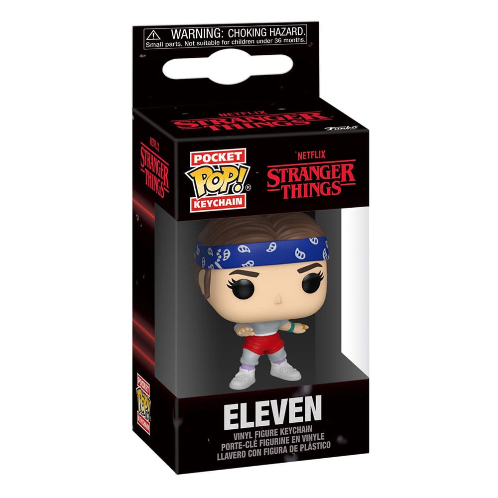 Stranger Things présentoir porte-clés Pocket POP! Vinyl Eleven with Bandana 4 cm (12)