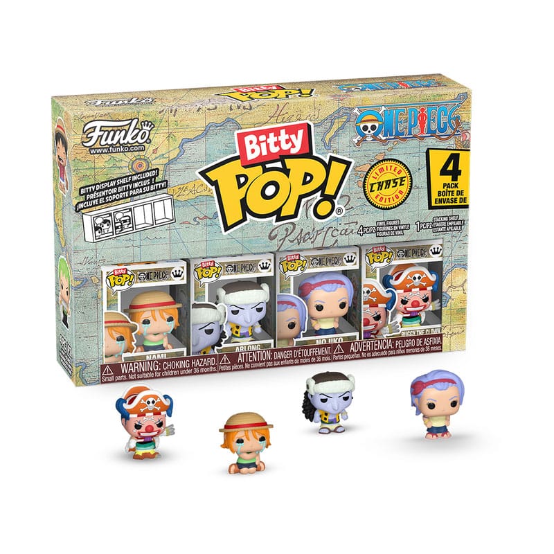One Piece pack 4 figurines Bitty POP! Vinyl Nami 2,5 cm