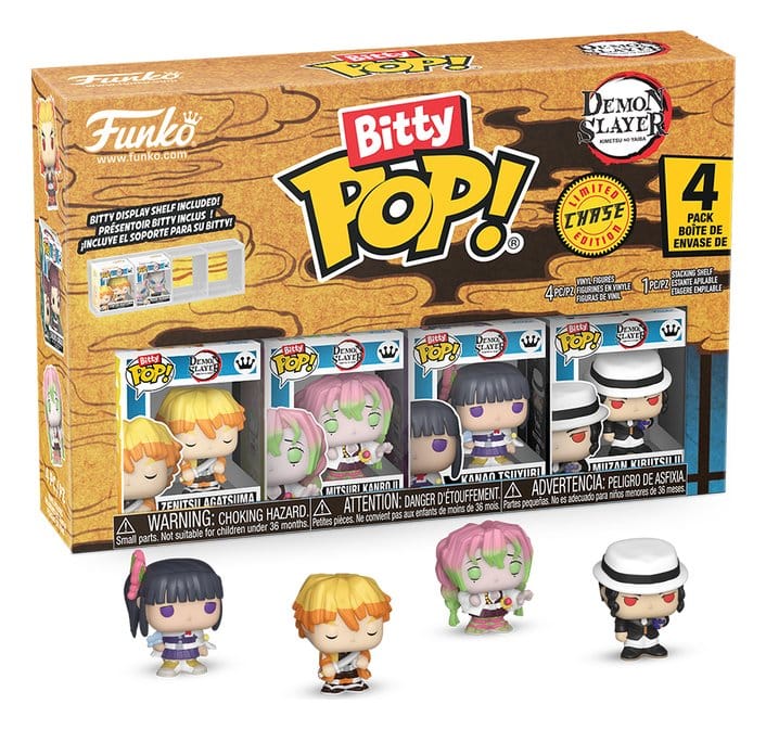 Demon Slayer: Kimetsu no Yaiba pack 4 figurines Bitty POP! Vinyl Zenitsu 2,5 cm