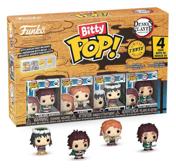 Demon Slayer: Kimetsu no Yaiba pack 4 figurines Bitty POP! Vinyl Tanjiro 2,5 cm
