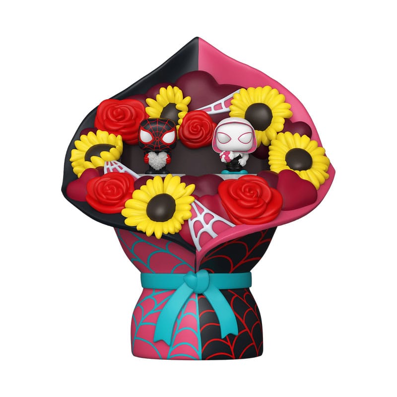 Marvel pack 2 figurines Bitty POP! Bouquet Vinyl Miles Morales & Ghost Spider (Valentine) 4 cm