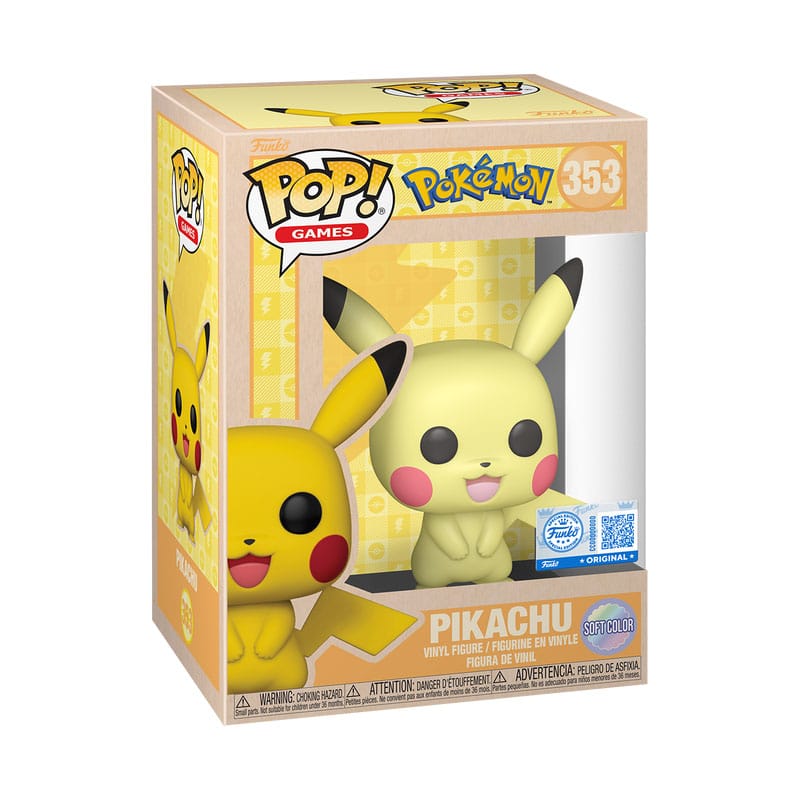 Pokémon POP! Games Vinyl figurine Pikachu (SftClr) 9 cm