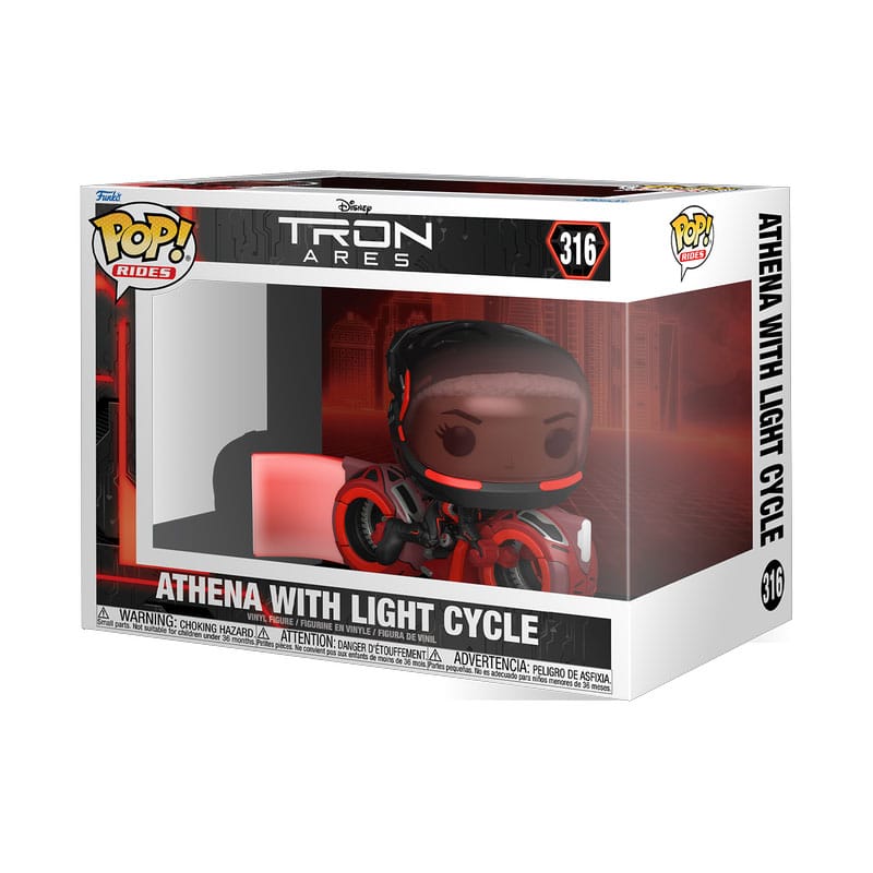 Tron: Ares POP! Rides Vinyl figurine Athena with Light Cycle 15 cm