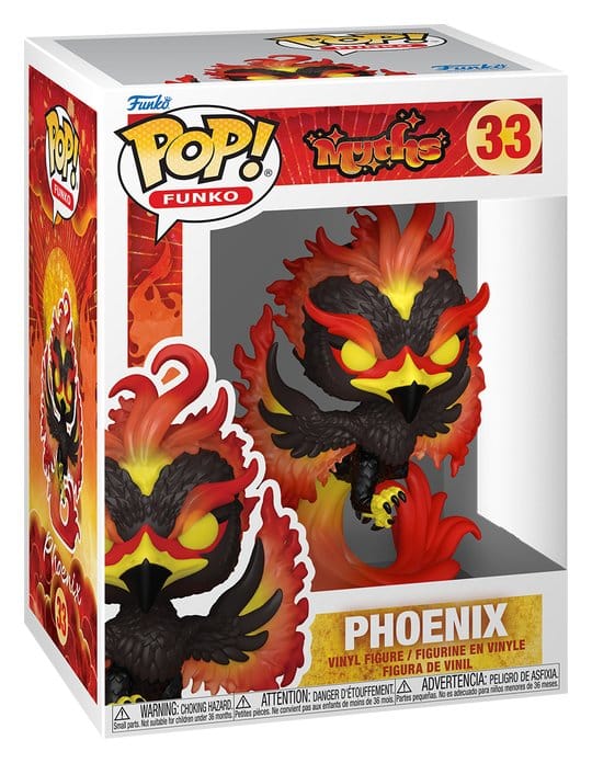 Funko-Legacy assortiment POP! Myths Vinyl figurines Phoenix w/Chase 9 cm (6)