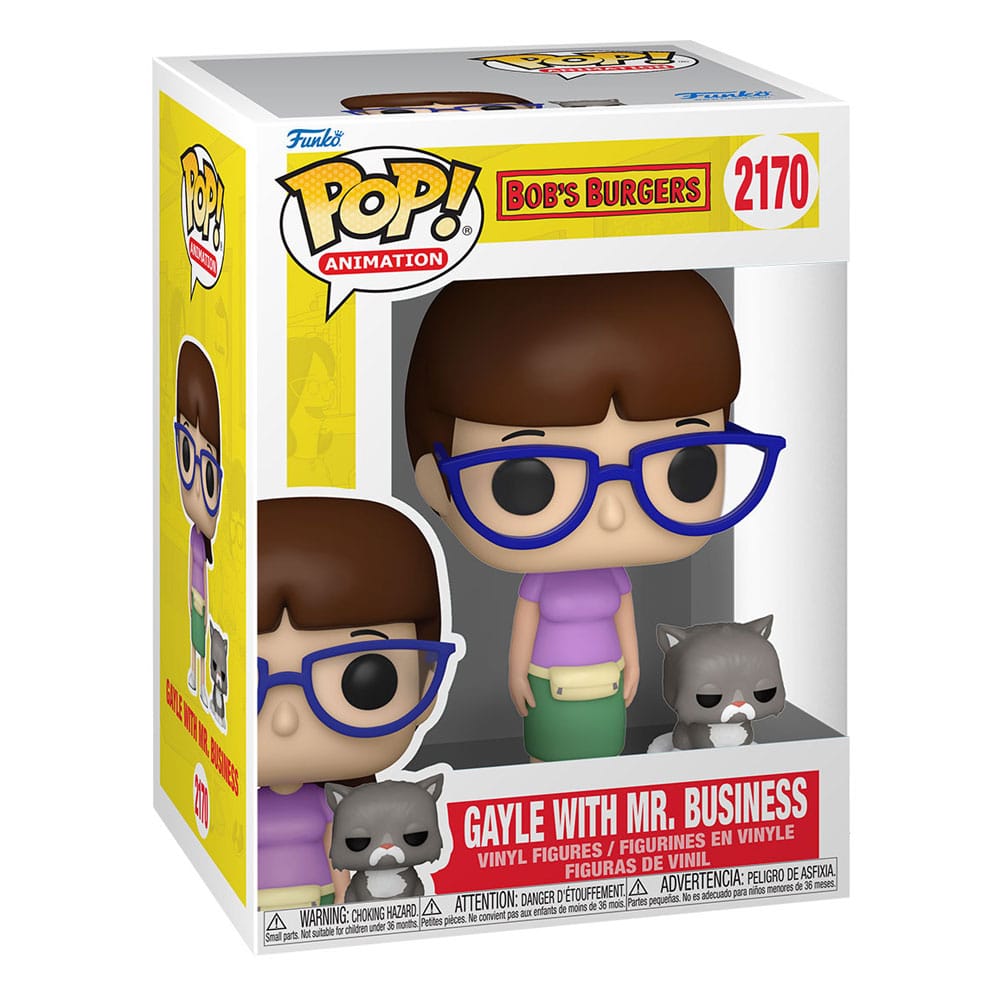 Bob's Burgers POP!&Buddy TV Vinyl figurine Gayle with Mr. Business 9 cm