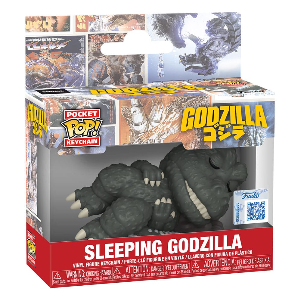 Godzilla présentoir porte-clés Pocket POP! Sleeping Godzilla 4 cm (12)