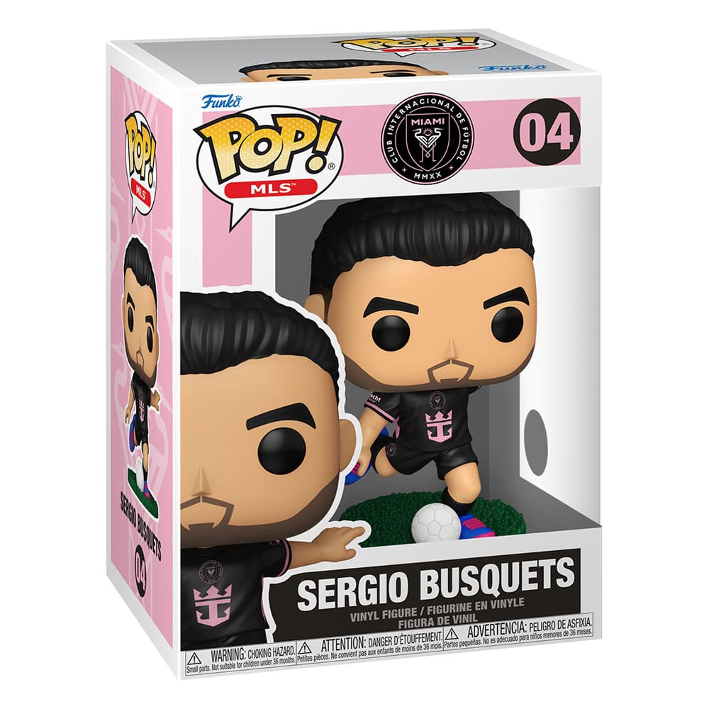 MLS POP! Sports Vinyl figurine Inter Miami- Sergio Busquets(away) 9 cm