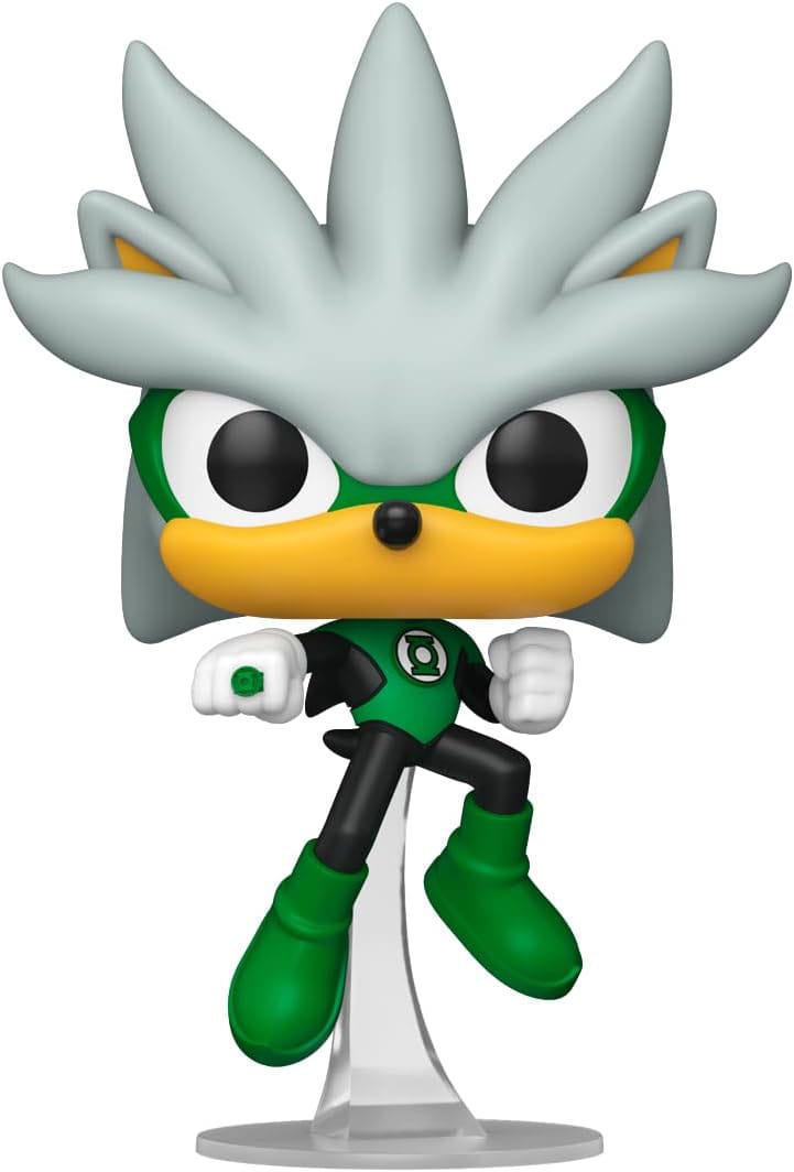 DC's Justice League and Sonic the Hedgehog POP! Movies Vinyl figurines Silver/GL 9 cm