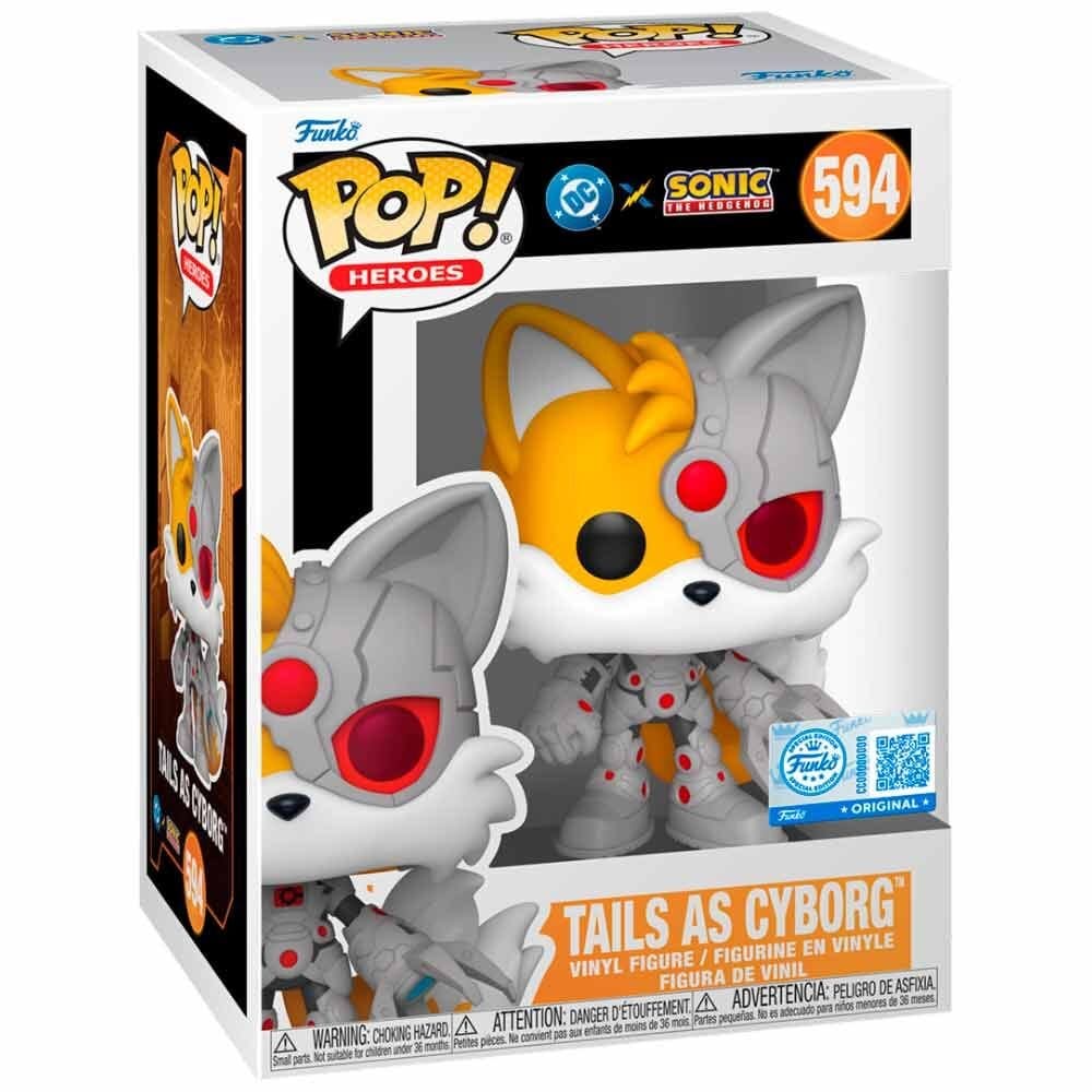 DC x Sonic the Hedgehog POP! Heroes Vinyl figurine Tails as Cyborg 9 cm