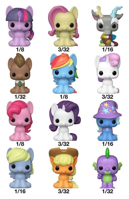 My Little Pony Display (32) figurines Bitty POP! Single Vinyl PDQ 2,5 cm
