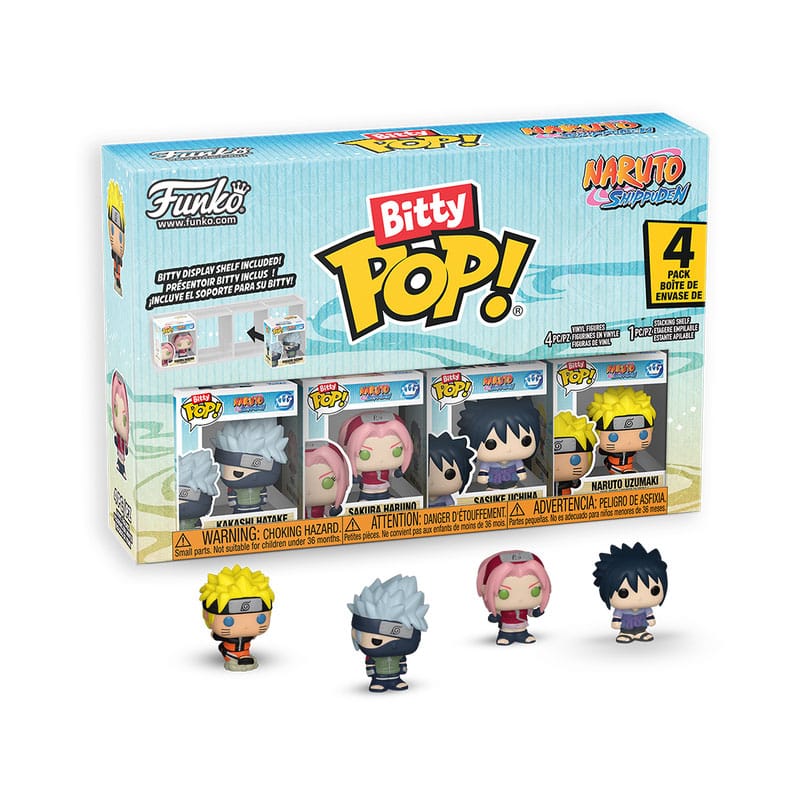 Naruto Shippuden pack 4 figurines Bitty POP! Vinyl Team 7 w/CH 2,5 cm