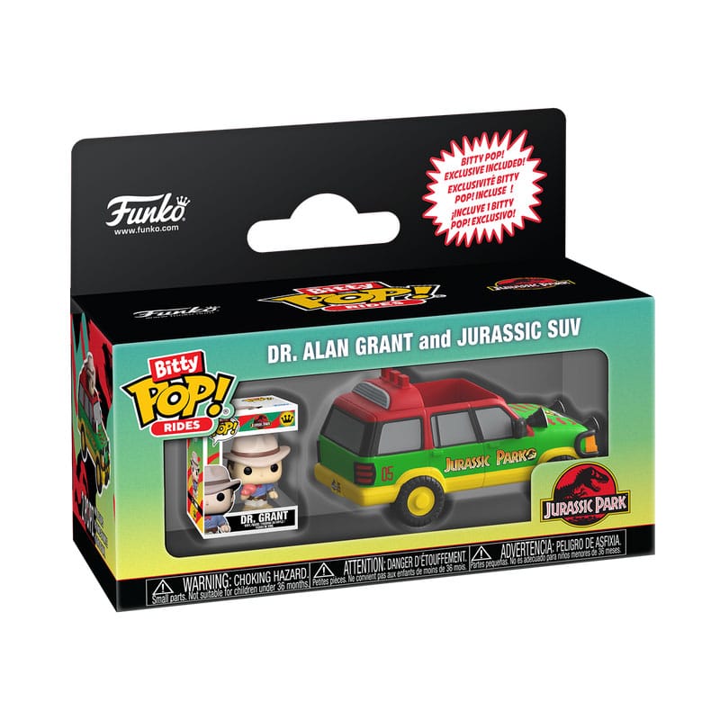 Jurassic Park Bitty POP! Ride Vinyl figurine Jurassic SUV w/Dr. G 2,5 cm