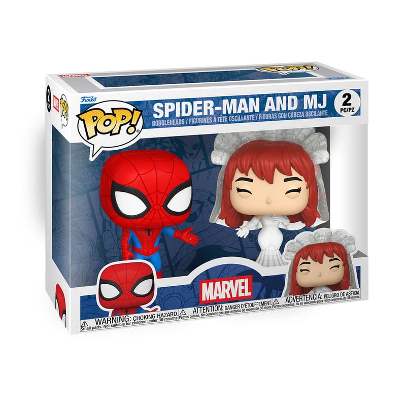 Marvel pack 2 POP! Vinyl figurines Superhero Couples- SM & MJ 9 cm