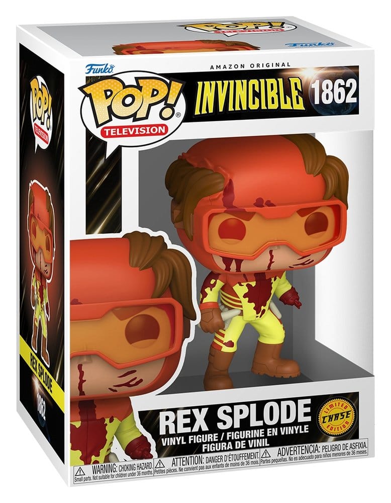 Invincible 2 assortiment POP! Vinyl figurines Rex Splode with Chase 9 cm (6)