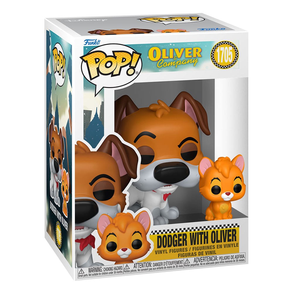 Oliver & Co. assortiment POP!&Buddy Movies Vinyl figurines Dodger w/Oliver w/Chase 9 cm (6)