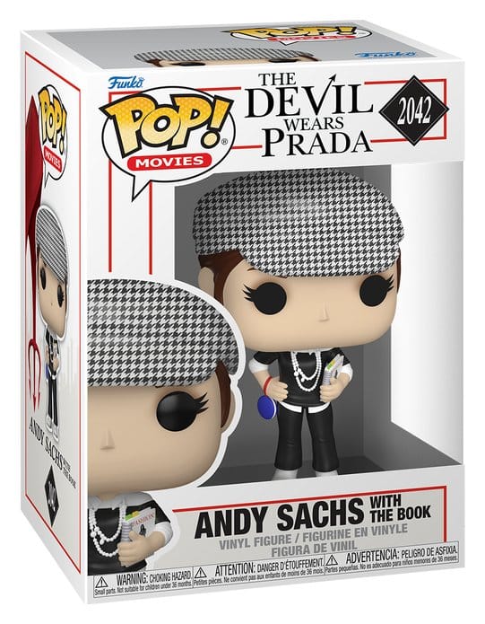 Le diable s'habille en Prada POP! Movies Vinyl figurine Andy Sachs? withThe Book 9 cm