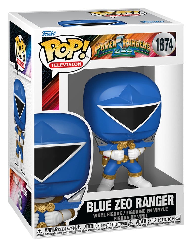 Power Rangers Zeo POP! Movies Vinyl figurines Zeo Ranger Blue 9 cm